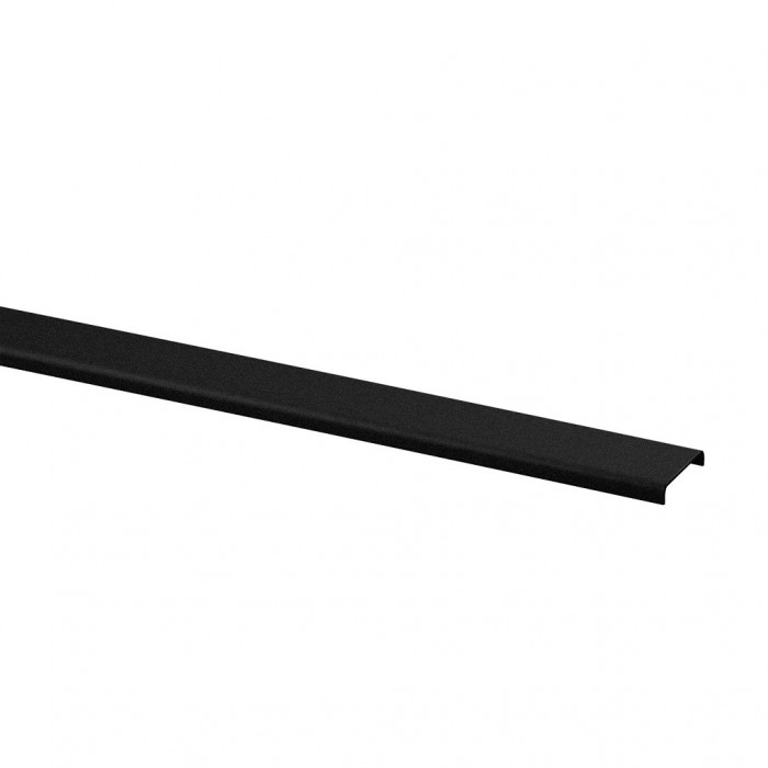 Glasrandbescherming voor glasdikte 16,76 - 17,52 mm aluminium (zwart gecoat)