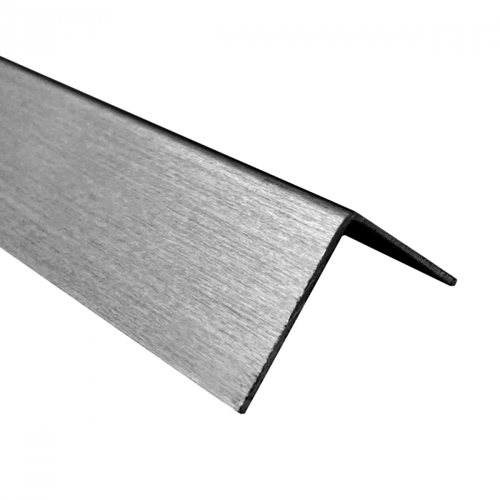 RVS hoekprofiel 40 x 40 x 1 mm RVS-304 K320 geslepen