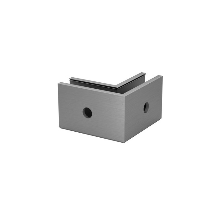 Hoekbevestiging Easy Glass Prime, zijmontage, model 8431, aluminium (onbewerkt)