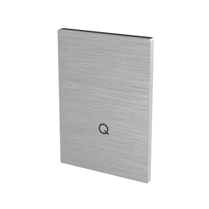 Eindkap Easy Glass Strong topmontage 137,5 x 99,5 mm model 8612 aluminium (onbewerkt)