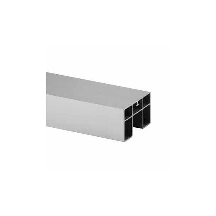 U-profielbuis 65 x 40 x 1,5 mm aluminium (mat zilver effect)