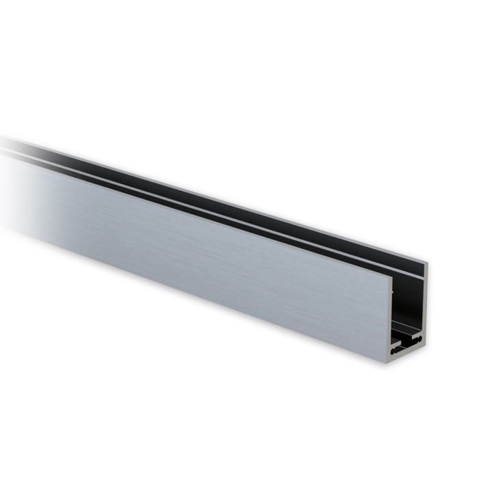 Aluminium U-profiel 40 x 30 x 40 mm RVS-Look