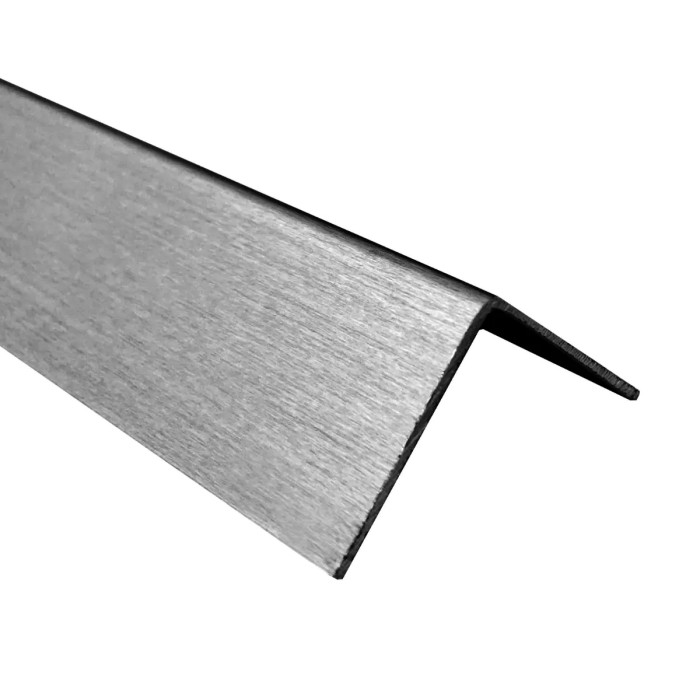 RVS hoekprofiel 20 x 10 x 3 mm RVS-304 onbewerkt