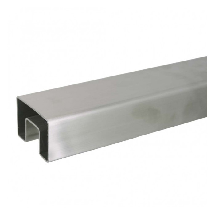 RVS U-profielbuis 40 x 40 x 1,5 mm RVS-316 K320 geslepen