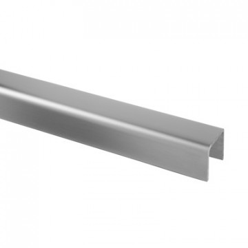U-profiel 38 x 36 x 2,0 mm inox-316 mat spazzolato