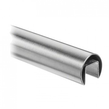 Tubo per telaio vetro 30 mm inox-316 mat spazzolato