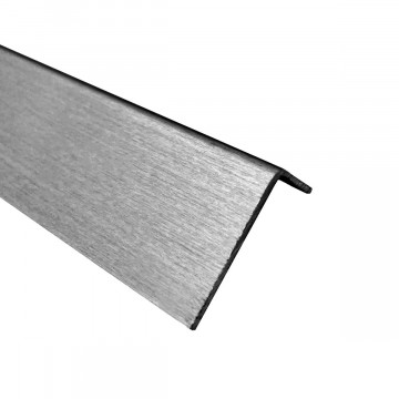 Profilo angolare inox 30 x 10 x 1 mm inox-304 K320 spazzolato