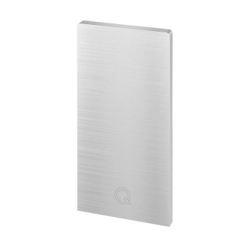 Eindkap Easy Glass Pro topmontage 124 x 63 mm model 8112 aluminium (geanodiseerd)