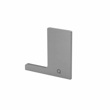 Eindkap Easy Glass Smart, topmontage, 130 x 117 mm, model 8222, aluminium (geanodiseerd)