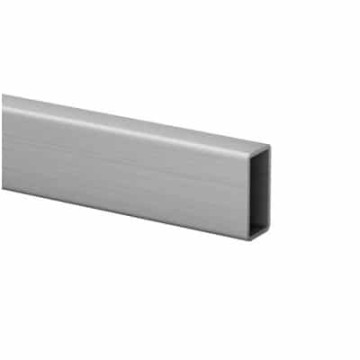 Tubo quadro/rettangolare inox 40 x 20 x 2 mm inox-304 K320 spazzolato