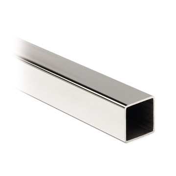 Tubo quadro/rettangolare inox 20 x 20 x 1,5 mm inox-304 lucidato a specchio