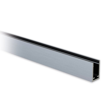 Profilo a U in alluminio 40 x 25 x 40 mm effetto inox