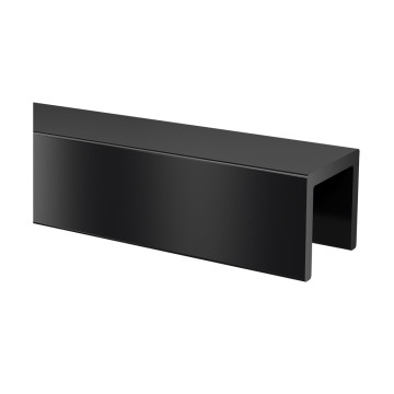 Protezione bordo vetro voor glasdikte 21,52 mm aluminium (verniciato nero)