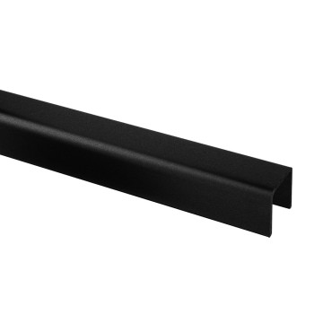 U-profiel 30 x 27 x 3,0 mm inox-316 verniciato nero