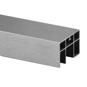 Tubo profilato a U 65 x 40 x 1,5 mm voor LED-strip aluminium (anodizzato)