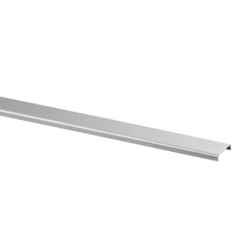 Protezione bordo vetro voor glasdikte 20,76 - 21,52 mm inox-316 mat spazzolato